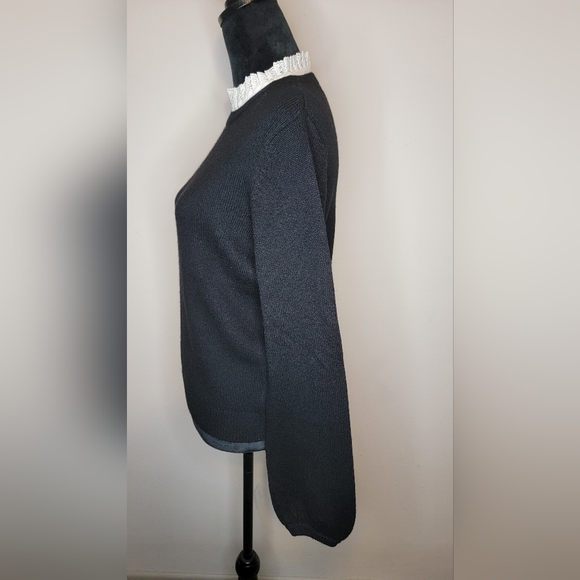 Joie Women's Affie Wool & Cashmere Lace Trim Layered Knit Sweater Size S - Picture 7 of 15